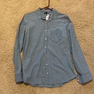 J. Crew Mercantile Button down Chambray Top